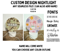 Load image into Gallery viewer, PREORDER: CUSTOM picture or print night lights 11.6.25