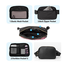 Load image into Gallery viewer, Vegan Leather and Nylon Weaved Bum Bag