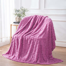 Load image into Gallery viewer, Plush Checker & Heart Blanket