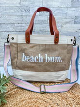 Load image into Gallery viewer, RTS Forever3am Jute and Vegan Leather Standing Tote