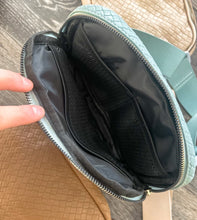 Load image into Gallery viewer, Vegan Leather and Nylon Weaved Bum Bag