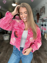 Load image into Gallery viewer, RTS: Sequin Heart Corduroy Shacket!