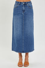 Load image into Gallery viewer, High Rise Back Slit Denim Skirt