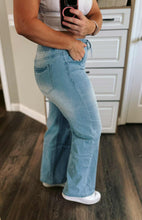Load image into Gallery viewer, Drawstring Elastic Denim Pants