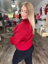 Load image into Gallery viewer, The Mindi Half Zip Semi- Crop