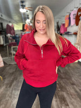 Load image into Gallery viewer, The Mindi Half Zip Semi- Crop
