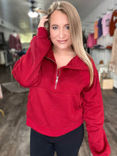 Load image into Gallery viewer, The Mindi Half Zip Semi- Crop