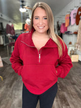 Load image into Gallery viewer, The Mindi Half Zip Semi- Crop