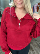 Load image into Gallery viewer, The Mindi Half Zip Semi- Crop