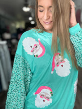 Load image into Gallery viewer, Santa Face Top