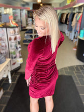 Load image into Gallery viewer, Edina Velvet Holiday dress