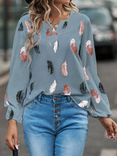 Load image into Gallery viewer, Feather Long Sleeve Blouse