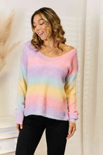 Load image into Gallery viewer, Gradient V-Neck Sweater