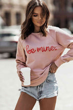 Load image into Gallery viewer, BE MINE Raglan Sleeve Sweatshirt