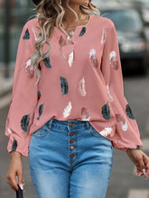 Load image into Gallery viewer, Feather Long Sleeve Blouse