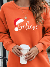 Load image into Gallery viewer, BELIEVE Graphic Tunic Sweatshirt