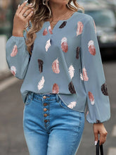 Load image into Gallery viewer, Feather Long Sleeve Blouse