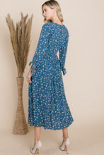 Load image into Gallery viewer, Floral V-Neck Midi Dress