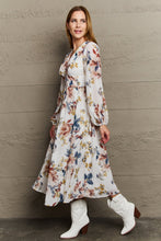 Load image into Gallery viewer, Good Day Chiffon Floral Midi Dress