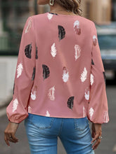 Load image into Gallery viewer, Feather Long Sleeve Blouse