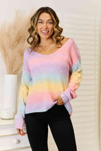 Load image into Gallery viewer, Gradient V-Neck Sweater
