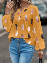 Load image into Gallery viewer, Feather Long Sleeve Blouse