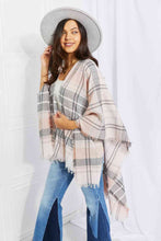 Load image into Gallery viewer, Punch of Plaid Poncho