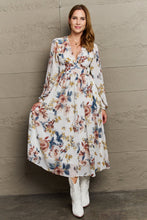 Load image into Gallery viewer, Good Day Chiffon Floral Midi Dress