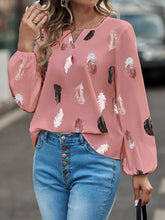 Load image into Gallery viewer, Feather Long Sleeve Blouse