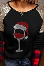 Load image into Gallery viewer, Graphic Sequin Long Sleeve T-Shirt