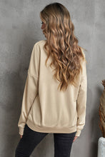 Load image into Gallery viewer, Halloween Skeleton Graphic Dropped Shoulder Sweatshirt