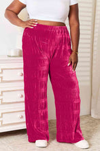 Load image into Gallery viewer, The Deanna Shirring Velvet Wide Leg Pants