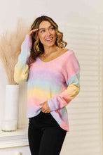 Load image into Gallery viewer, Gradient V-Neck Sweater