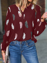 Load image into Gallery viewer, Feather Long Sleeve Blouse