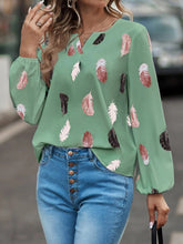 Load image into Gallery viewer, Feather Long Sleeve Blouse