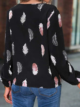 Load image into Gallery viewer, Feather Long Sleeve Blouse