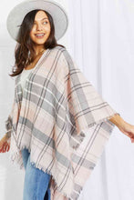 Load image into Gallery viewer, Punch of Plaid Poncho
