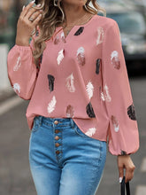 Load image into Gallery viewer, Feather Long Sleeve Blouse