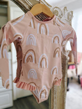 Load image into Gallery viewer, RTS: Girls Long Sleeve Rainbow Swims
