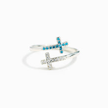 Load image into Gallery viewer, *Preorder: Faithful Harmony Adjustable Cross Ring
