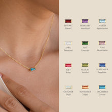 Load image into Gallery viewer, * RTS* Dainty Birthstone Pendant Necklace (FEBRUARY ONLY)
