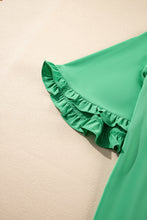 Load image into Gallery viewer, PREORDER: The Zoey Green Ruffle Top 1.27.25 osym
