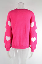 Load image into Gallery viewer, The Sweetheart Hot Pink Sweater
