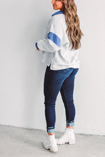 Load image into Gallery viewer, The Delinda Stripe and Color Blocking Pullover
