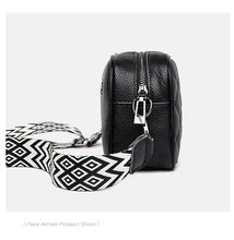 Load image into Gallery viewer, Quilted Stitch Vegan Leather Crossbody Purse
