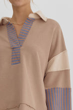 Load image into Gallery viewer, The Delinda Stripe and Color Blocking Pullover
