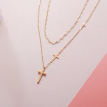 Load image into Gallery viewer, *RTS*  Dainty Cross Choker Necklace
