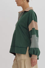 Load image into Gallery viewer, The Delinda Stripe and Color Blocking Pullover

