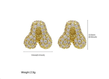 Load image into Gallery viewer, *Bold Initial Bubble Studs*- LETTERS L AND K

