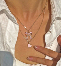 Load image into Gallery viewer, *Sweetheart Bow Layered Necklace*
